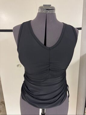 UV Skinz Black Ruched Swim Top